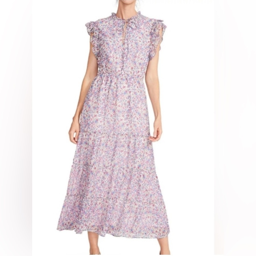 BB Dakota by Steve Madden Lavender Floral Maxi Dress Size XL